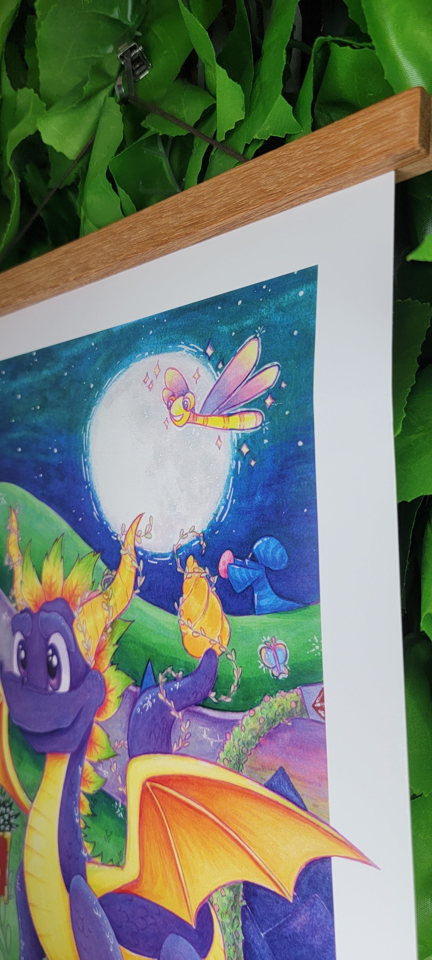 Succulent Spyro Art Poster Print (11" x 17")