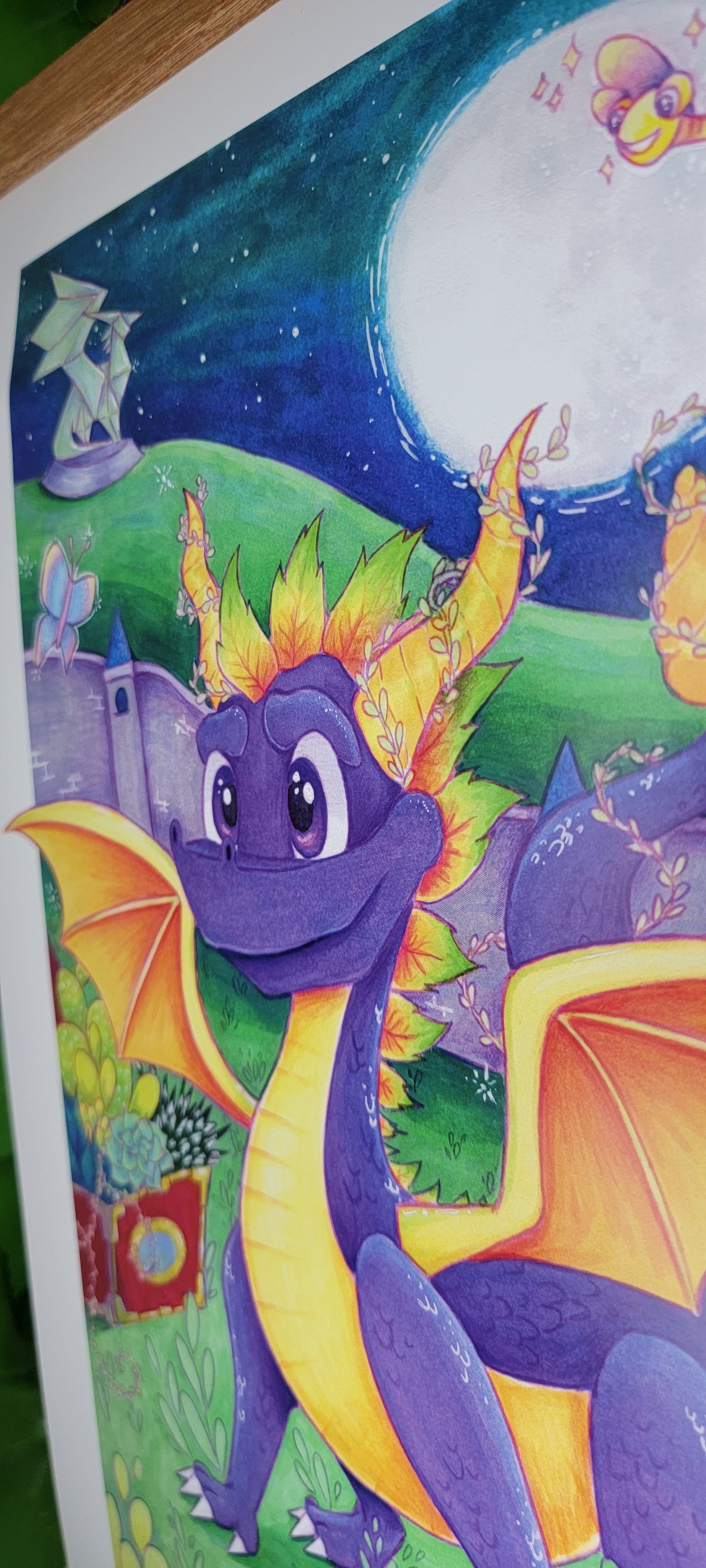 Succulent Spyro Art Poster Print (11" x 17")