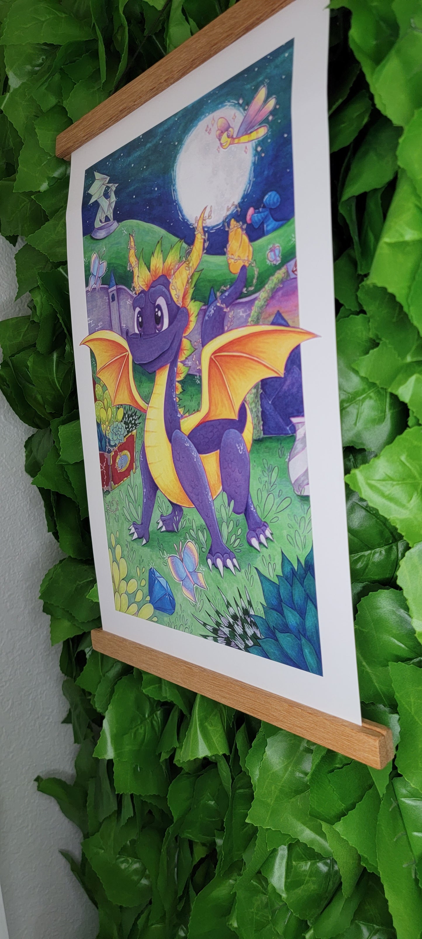 Succulent Spyro Art Poster Print (11" x 17")